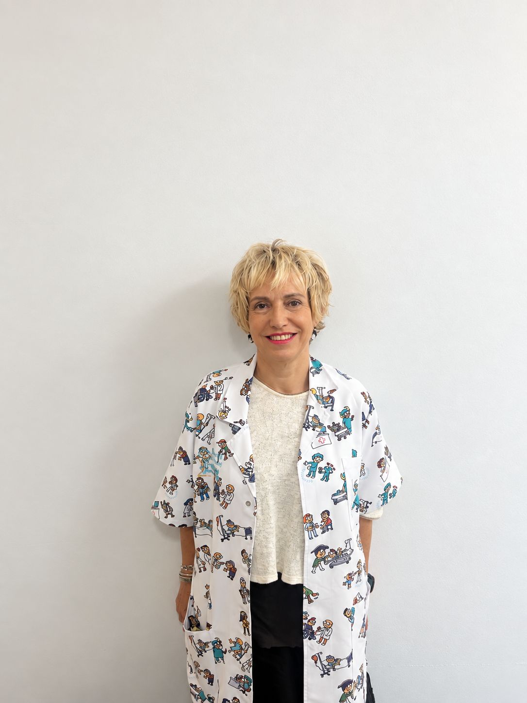 Manuela Osa Plaza en la farmacia de Las Pedroñeras