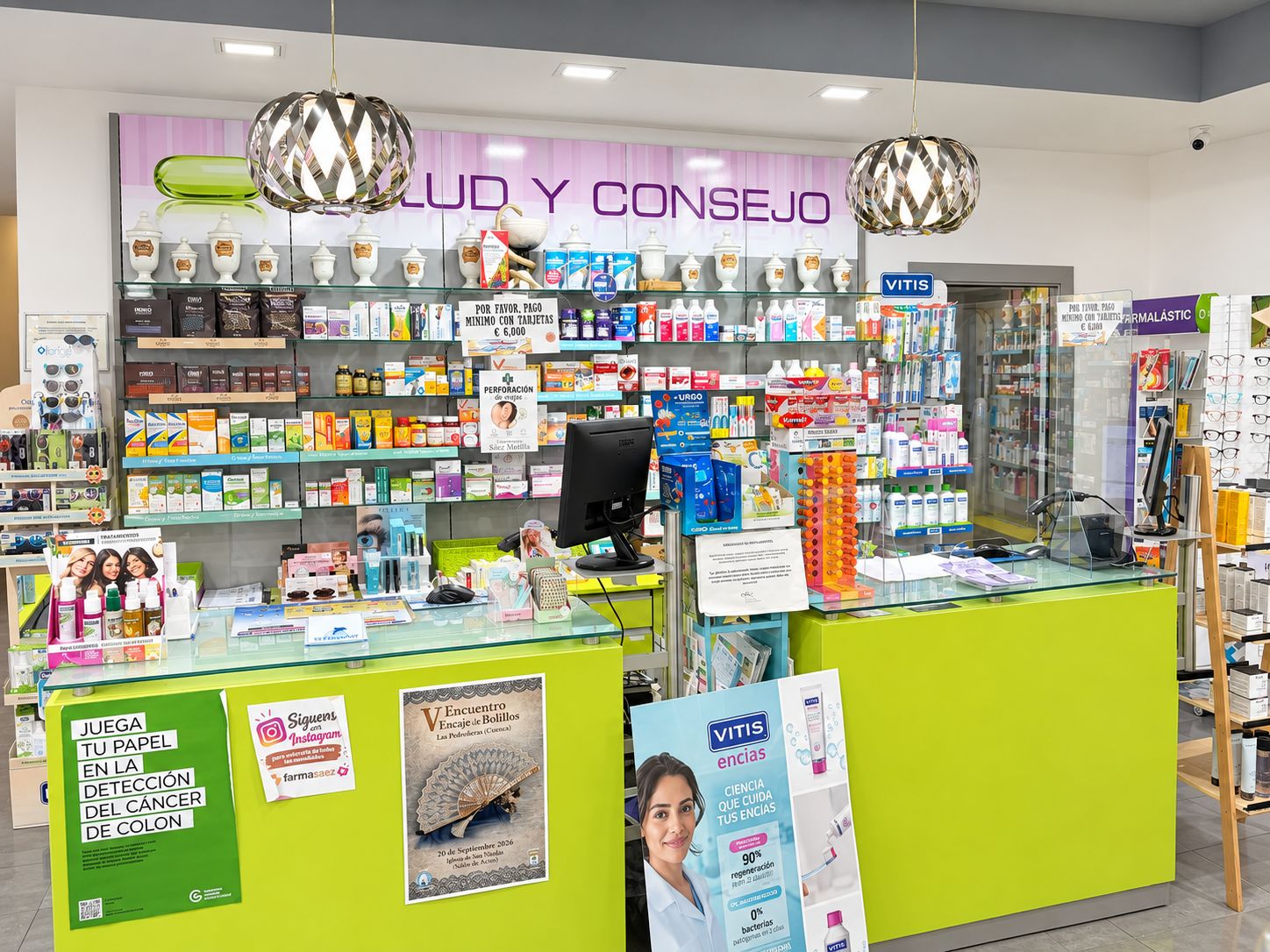 Mostrador de la farmacia